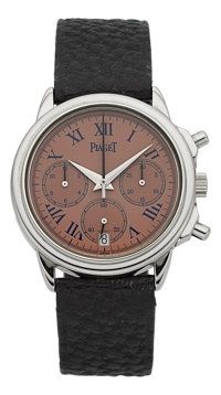 Piaget Gouverneur Platinum Automatic Chronograph Ref. 12978 PT.Circa 1990's....