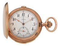 Monnier, Swiss, Gold Minute Repeater With Chronograph, circa 1910....