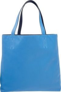 Hermes Blue Paradis Blue Saphir Swift Leather Double Sens GM.Reversible Tote Bag. R Square, 2014. Excellent to Pristine...