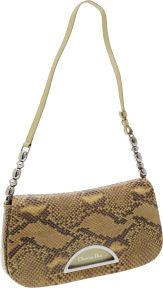 Christian Dior Green Black Snakeskin Shoulder Bag....