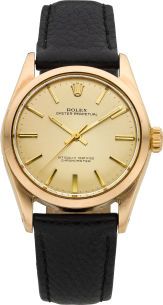 Rolex Ref. 6334 Gold Top Steel Back Oyster Perpetual, circa 1950....