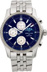 Breitling Bentley Mark IV Stainless Steel Platinum Special.Edition Chronograph Triple Calendar With Moon Phase....