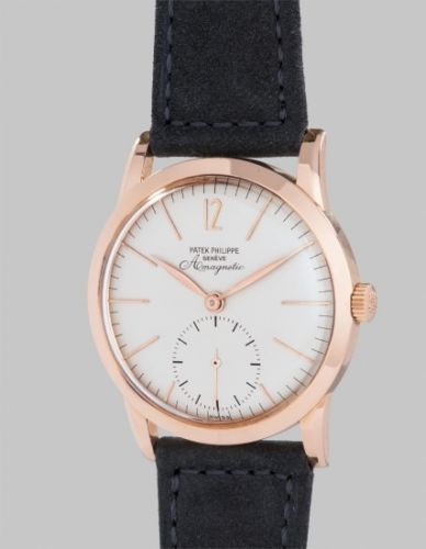 Patek Philippe Follow;Ref. 2570-1;An extremely rare and attractive anti-magnetic pink gold wristwatch with elongated hour-markers and original certificate
