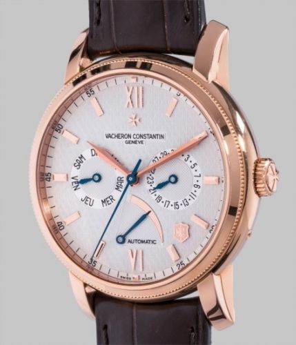 Vacheron Constantin Follow;Ref. 85250;A fine and rare limited edition pink gold wristwatch with day, date and power reserve