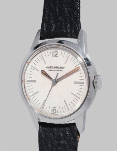 Jaeger-LeCoultre Follow;Ref. E168;A rare and fine stainless steel chronometer wristwatch with center seconds, accompanied by its original 'Sputnick' presentation box