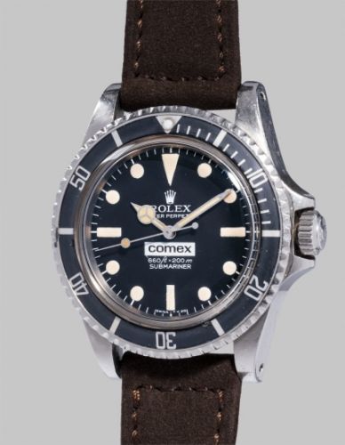 Rolex Follow;Ref. 5514;A fine and rare stainless steel wristwatch with center seconds and helium valve, made for COMEX