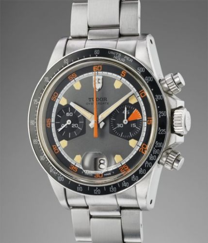 Tudor Follow;Ref. 7031/0, inside caseback stamped II.70;A fine and rare stainless steel chronograph wristwatch with bracelet and fitted presentation box