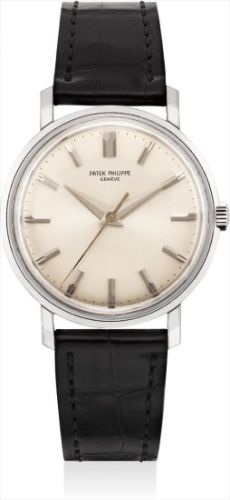 Patek Philippe Follow;Ref. 3504;A fine and extremely attractive white gold wristwatch with centre seconds