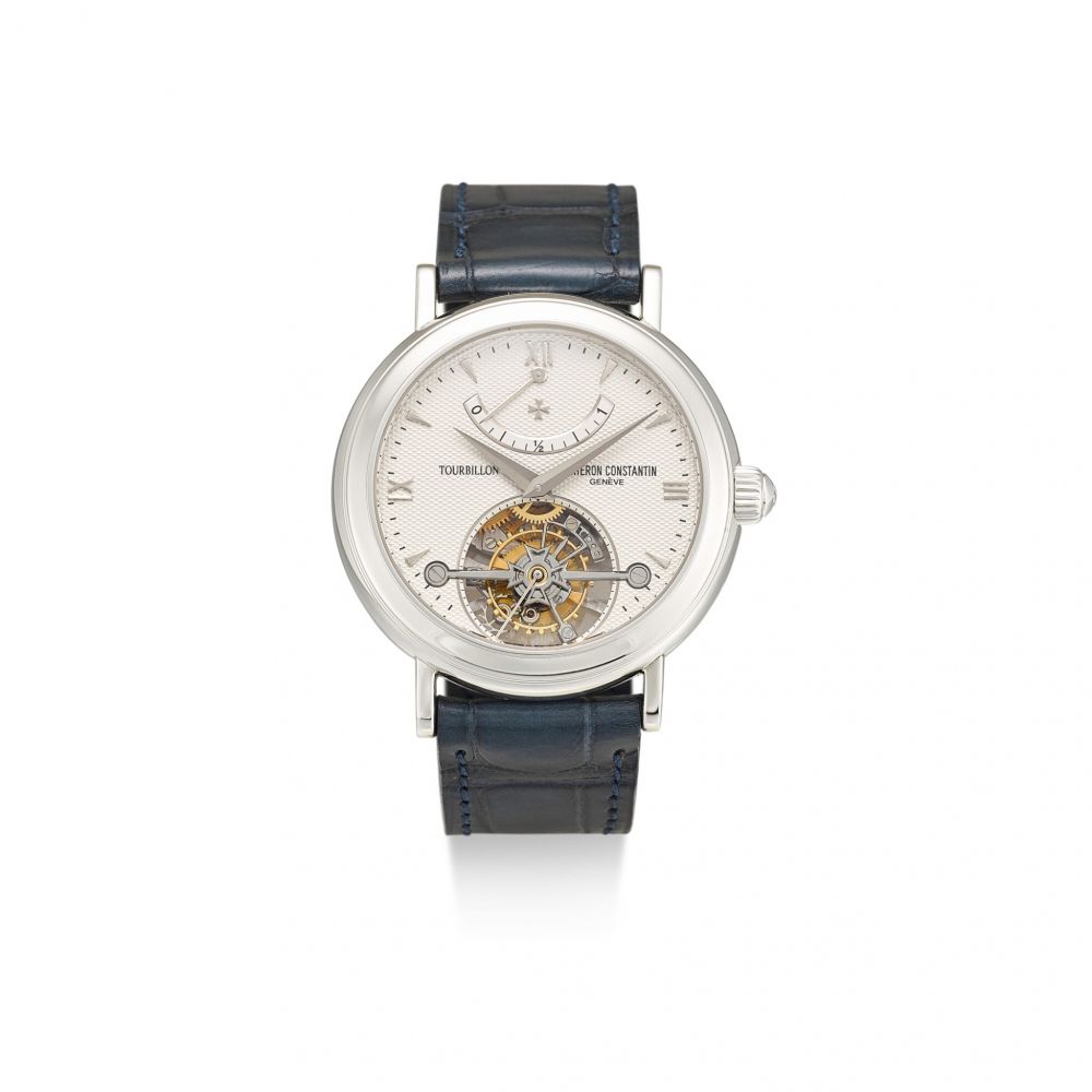 VACHERON CONSTANTIN | PATRIMONY TOURBILLON, REFERENCE 30050 A PLATINUM TOURBILLON WRISTWATCH WITH POWER RESERVE INDICATION, CIRCA 1994
