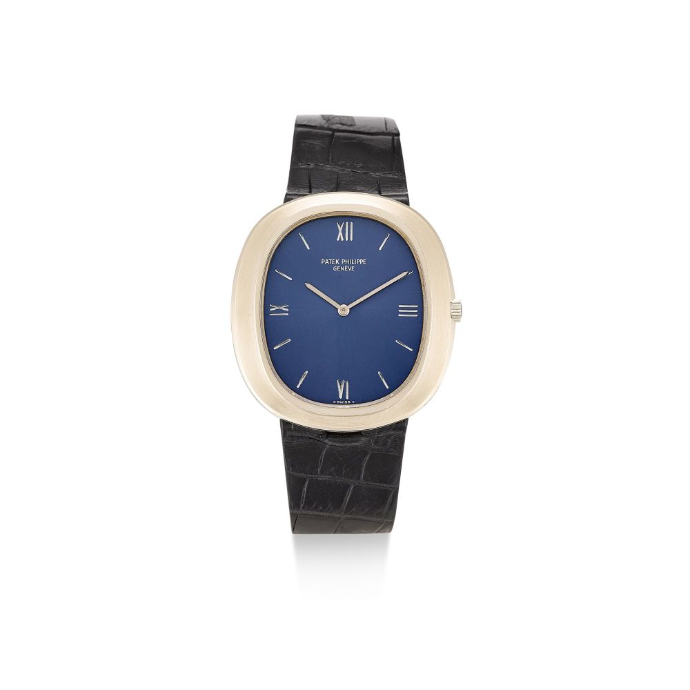 PATEK PHILIPPE | ELLIPSE, REFERENCE 3589, A WHITE GOLD WRISTWATCH, CIRCA 1980