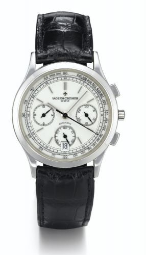 Vacheron Constantin A FINE PLATINUM AUTOMATIC CHRONOGRAPH WRISTWATCH WITH DATE REF 49002 LE HISTORIQUE CIRCA 2000