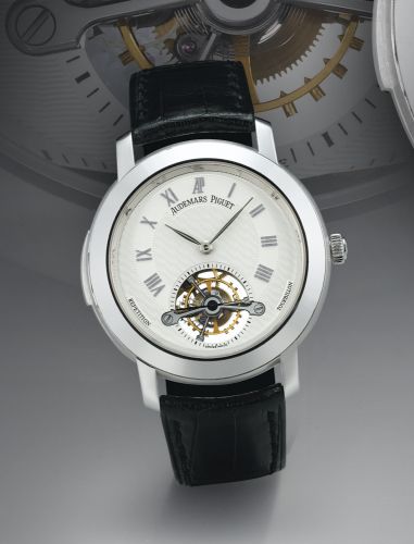 Audemars Piguet A FINE WHITE GOLD MINUTE REPEATING TOURBILLON WRISTWATCH JULES AUDEMARS CIRCA 2005