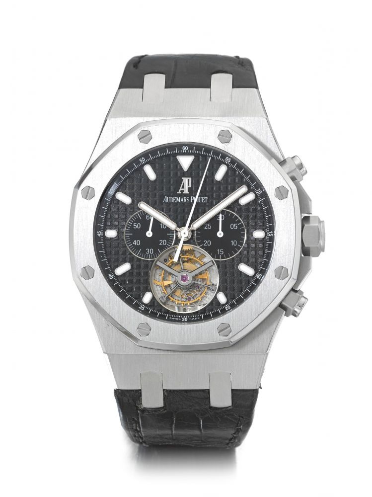 AUDEMARS PIGUET | ROYAL OAK TOURBILLON CHRONOGRAPH, A STAINLESS STEEL TOURBILLON CHRONOGRAPH WRISTWATCH CIRCA 2011