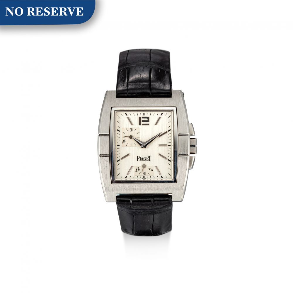 PIAGET | UPSTREAM, REFERENCE P10021, A STAINLESS STEEL WRISTWATCH WITH POWER RESERVE INDICATION, CIRCA 2000