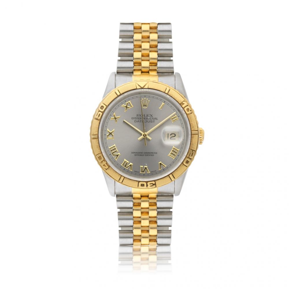 ROLEX | REF 16263/16200 DATEJUST 'THUNDERBIRD', A YELLOW GOLD AND STAINLESS STEEL AUTOMATIC WRISTWATCH WITH DATE AND BRACELET CIRCA 1997