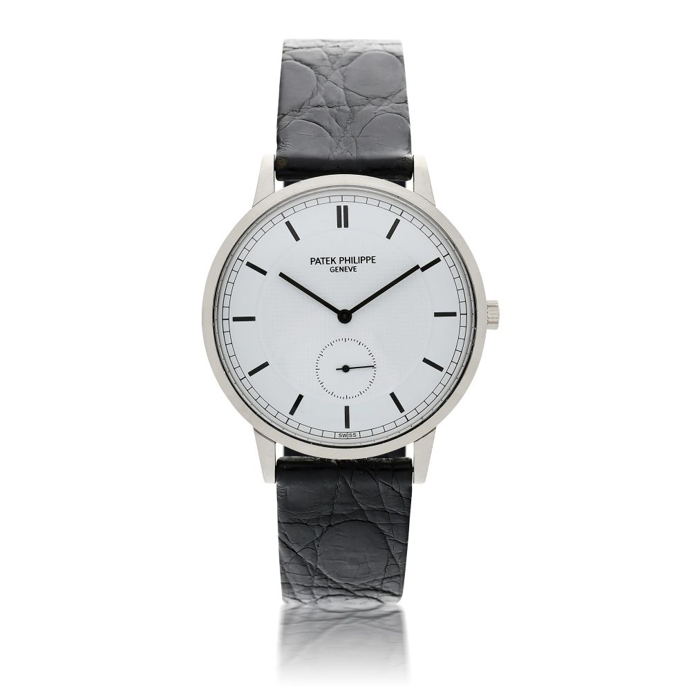 PATEK PHILIPPE | REFERENCE 3893 A WHITE GOLD WRISTWATCH, CIRCA 1990