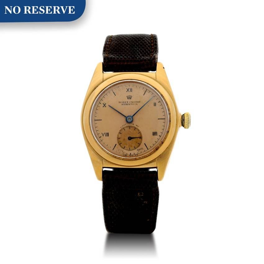 ROLEX | REFERENCE 3131 BUBBLEBACK A YELLOW GOLD WRISTWATCH, CIRCA 1938
