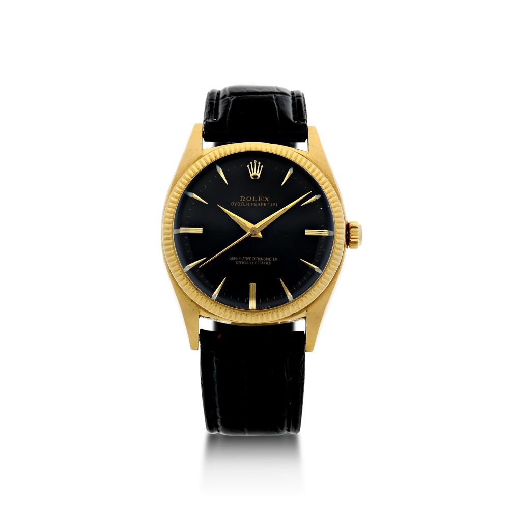 ROLEX | REFERENCE 1013 OYSTER PERPETUAL A YELLOW GOLD AUTOMATIC WRISTWATCH, CIRCA 1966