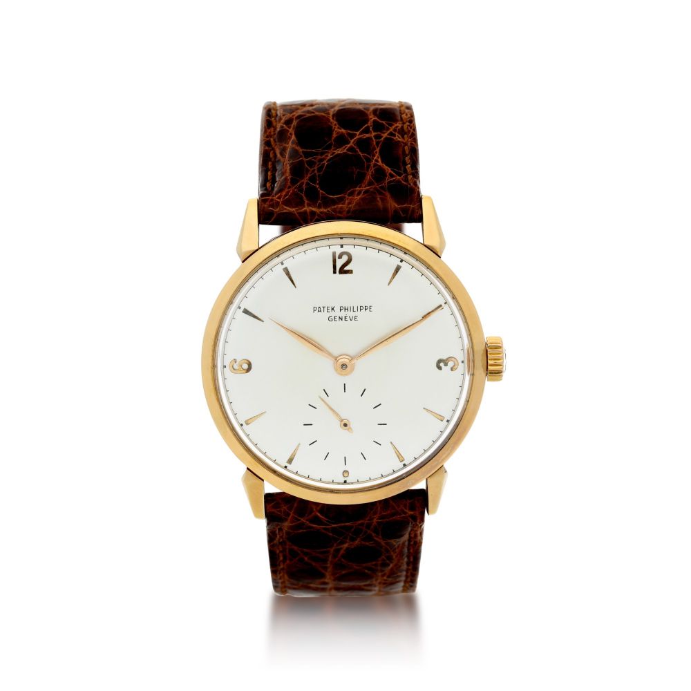 PATEK PHILIPPE | REFERENCE 1578 A PINK GOLD WRISTWATCH WITH SPIDER LUGS, MADE IN 1966