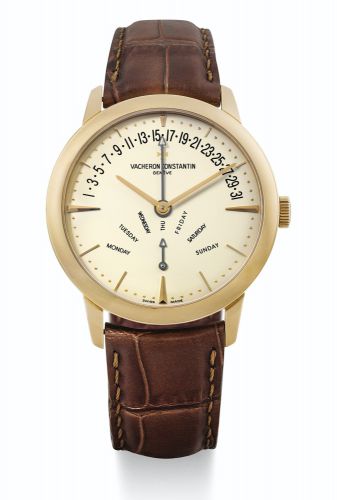 Vacheron Constantin.A FINE PINK GOLD AUTOMATIC WRISTWATCH WITH RETROGRADE DAY AND DATE REF 86020 PATRIMONY CIRCA 2008
