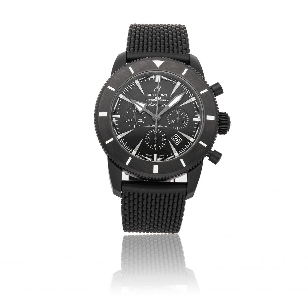 BREITLING | SUPEROCEAN HERITAGE CHRONOWORKS REFERENCE SB0161E4/BE91-256S A LIMITED EDITION CERAMIC AUTOMATIC WRISTWATCH CIRCA 2016