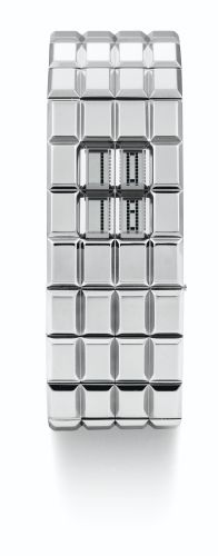 Chanel.A STAINLESS STEEL DIGITAL BRACELET WATCH CHOCOLAT CIRCA 2005