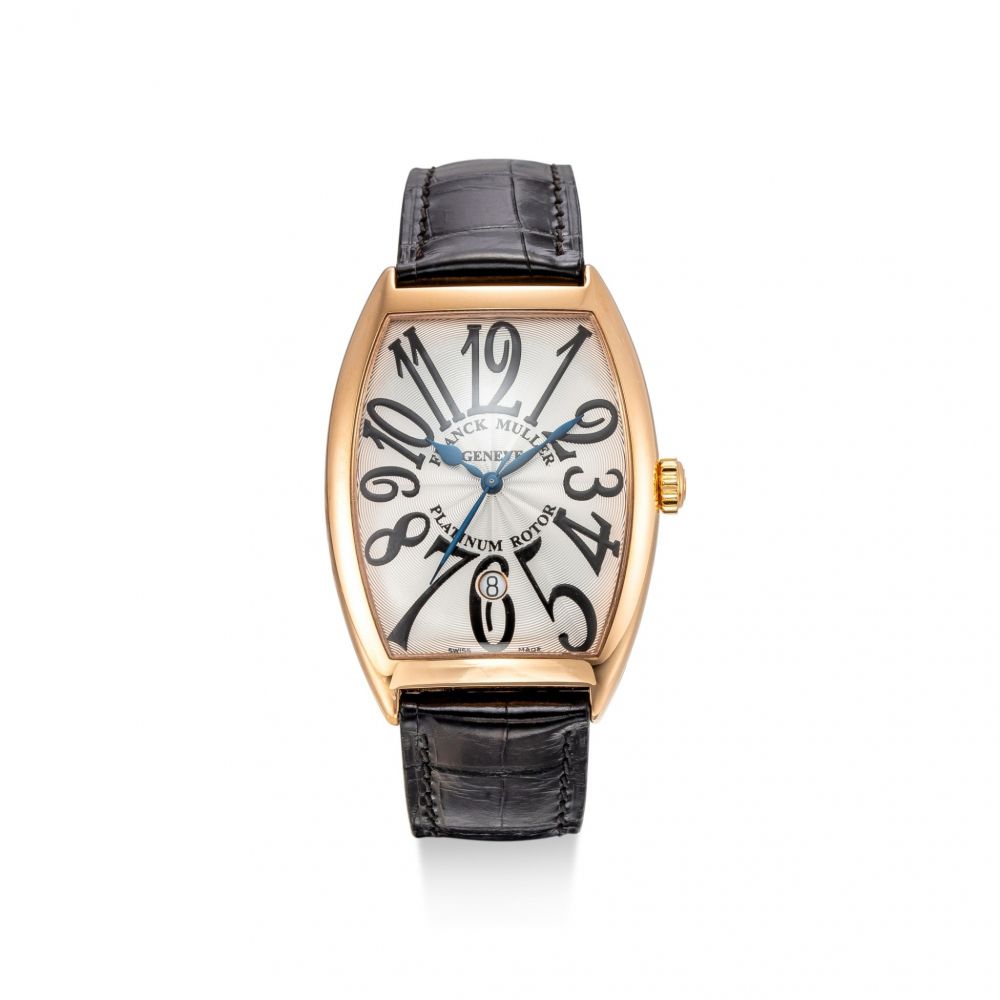 FRANCK MULLER | CURVEX, REFERENCE 6850 B SC DT VA, A PINK GOLD WRISTWATCH WITH DATE, CIRCA 2018