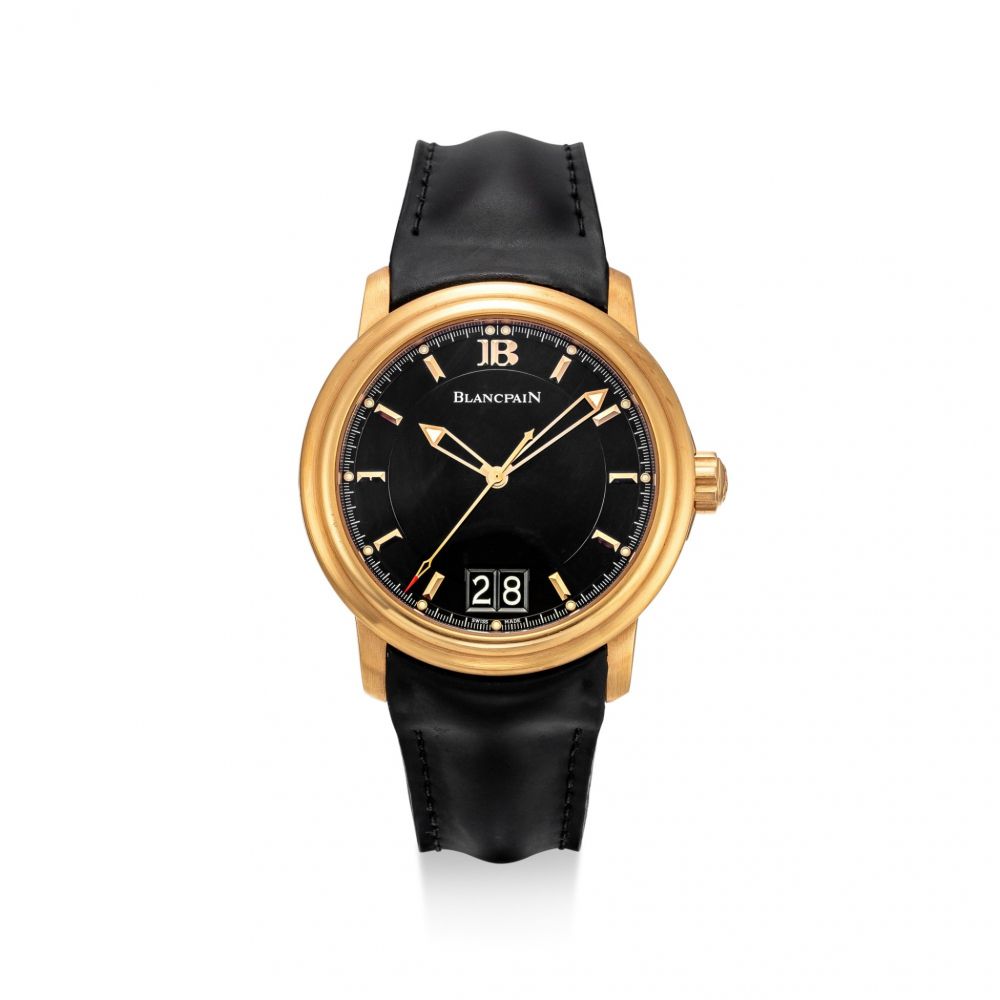BLANCPAIN | LÉMAN, REFERENCE 2850A-3630-64B, A LIMITED EDITION PINK GOLD WRISTWATCH WITH DATE, CIRCA 2005