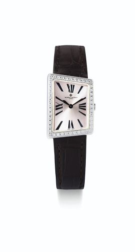 Vacheron Constantin.A LADY'S WHITE GOLD AND DIAMOND-SET ASYMMETRICAL WRISTWATCH REF 25520 MCMLXXII CIRCA 2000