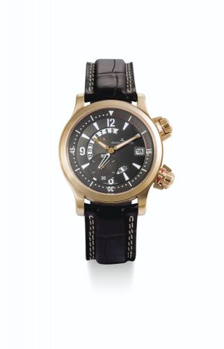 Jaeger-LeCoultre.A FINE PINK GOLD AUTOMATIC DUAL TIME WRISTWATCH WITH DATE AND 24-HOUR INDICATION MASTER COMPRESSOR DUALMATIC CIRCA 2012