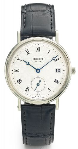 Breguet.A WHITE GOLD AUTOMATIC WRISTWATCH REF 5920 NO 1320AB CIRCA 2000