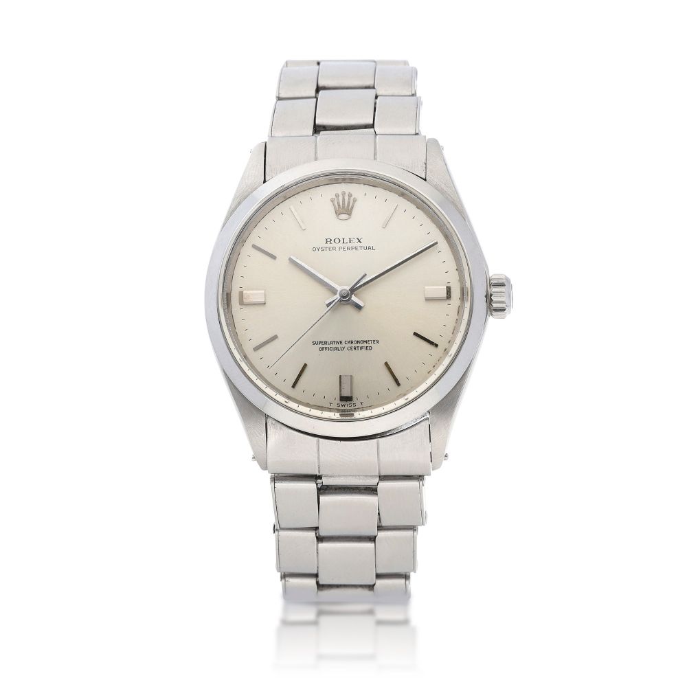 Rolex | Reference 1002, A stainless steel wristwatch with bracelet, Circa 1970 | 勞力士 | 型號1002 精鋼鏈帶腕錶，約1970年製