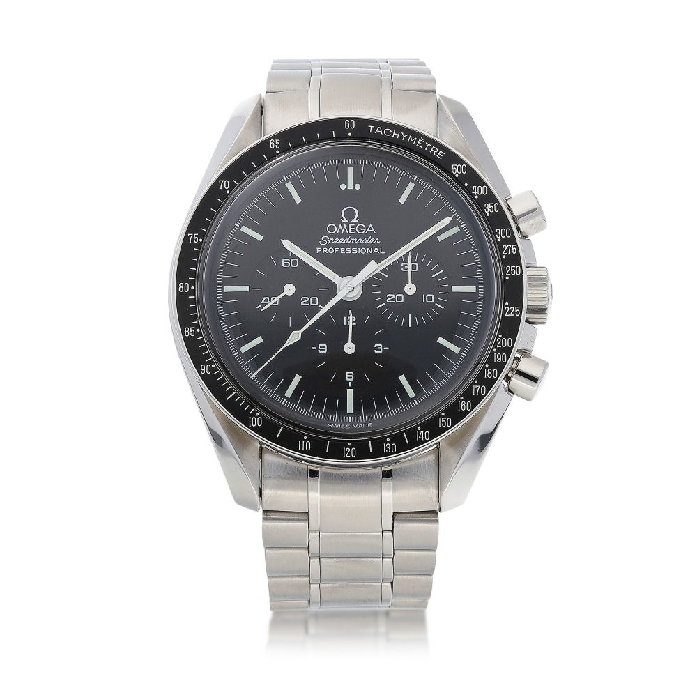 Omega | Speedmaster Galaxy Express 999, Reference 3571.50.00, A limited edition stainless steel chronograph wristwatch with bracelet, Circa 1999 | 歐米茄 | 超霸系列 銀河鐵道999 型號3571.50.00 限量版精鋼計時鏈帶腕錶，約1999年製