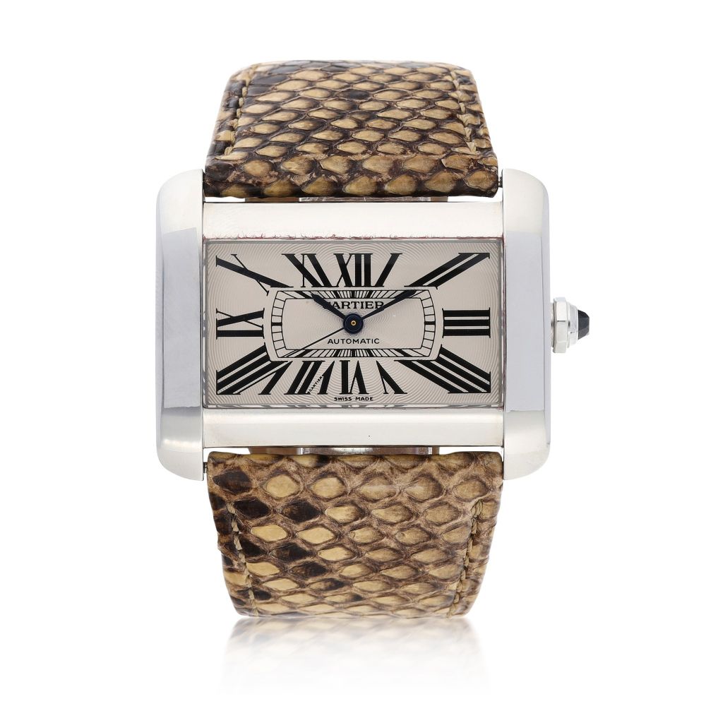 Cartier | Tank Divan, Reference 2612, A stainless steel wristwatch, Circa 2005 | 卡地亞 | Tank Divan 型號2612 精鋼腕錶，約2005年製