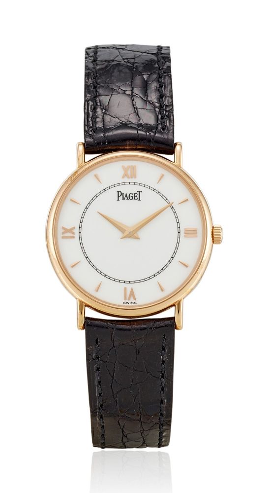 Piaget | Reference 8025N, A limited edition pink gold wristwatch, Made to commemorate the 120th anniversary of Piaget, Circa 1997 | 伯爵 | 型號8025N 限量版粉紅金腕錶，為紀念伯爵120週年而製，約1997年製