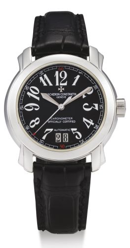Vacheron Constantin.A WHITE GOLD AUTOMATIC CENTER SECONDS WRISTWATCH WITH DATE REF 42015 CASE 775425 MALTE CIRCA 2005.A WHITE GOLD AUTOMATIC CENTER SECONDS WRISTWATCH WITH DATE REF 42015 CASE 775425 MALTE CIRCA 2005
