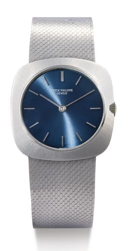 Patek Philippe.A WHITE GOLD CUSHION-FORM BRACELET WATCH REF 3543/2 MVT 1159820 CASE 2704245 MADE IN 1970.A WHITE GOLD CUSHION-FORM BRACELET WATCH REF 3543/2 MVT 1159820 CASE 2704245 MADE IN 1970