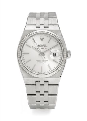 Rolex.A STAINLESS STEEL CENTRE SECONDS WRISTWATCH WITH DATE AND BRACELET REF 17014 CASE P302724 OYSTERQUARTZ DATEJUST CIRCA 2000.A STAINLESS STEEL CENTRE SECONDS WRISTWATCH WITH DATE AND BRACELET REF 17014 CASE P302724 OYSTERQUARTZ DATEJUST CIRCA 2000