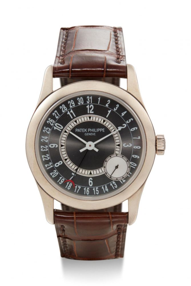 PATEK PHILIPPE | CALATRAVA, REFERENCE 6000, A WHITE GOLD WRISTWATCH WITH DATE, CIRCA 2008