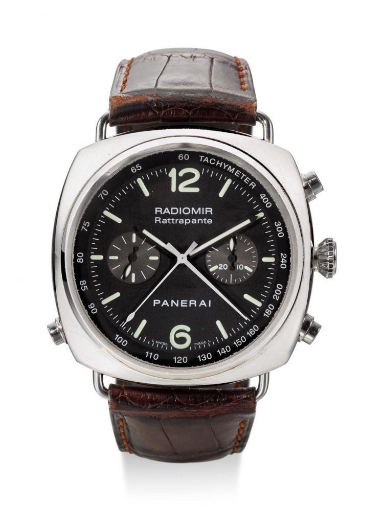 PANERAI | RADIOMIR RATTRAPANTE, REFERENCE PAM00214, A LIMITED EDITION STAINLESS STEEL SPLIT SECONDS CHRONOGRAPH WRISTWATCH, CIRCA 2006