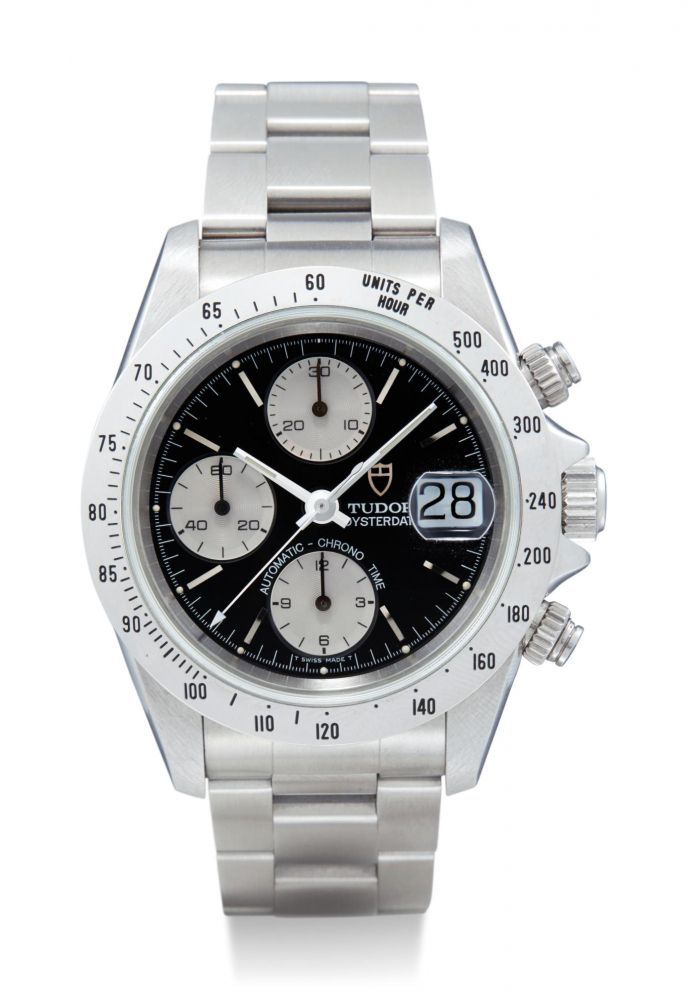 TUDOR | PRINCE DATE, REFERENCE 79280, A STAINLESS STEEL WRISTWATCH WITH CHRONOGRAPH, DATE AND BRACELET, CIRCA 1990