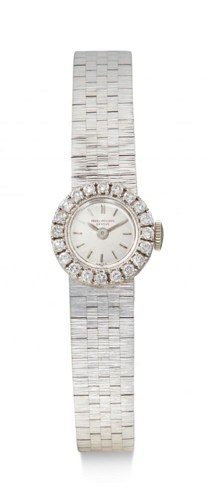 PATEK PHILIPPE | REFERENCE 3282/25, A WHITE GOLD AND DIAMOND-SET BRACELET WATCH, CIRCA 1965