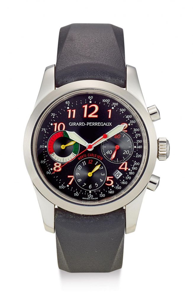 GIRARD-PERREGAUX | CHRONO MONTE-CARLO RALLY, REFERENCE 49541, A STAINLESS STEEL CHRONOGRAPH WRISTWATCH WITH DATE, CIRCA 1970