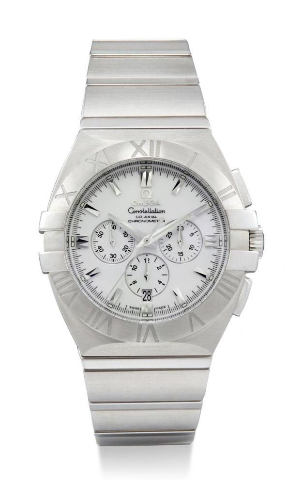 OMEGA | CONSTELLATION DOUBLE EAGLE CO-AXIAL CHRONOGRAPH, REFERENCE 1514.20.00, A STAINLESS STEEL CHRONOGRAPH BRACELET WATCH WITH DATE, CIRCA 2012