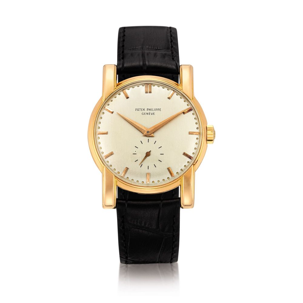 Patek Philippe | Calatrava, Reference 2428, A pink gold wristwatch, Made in 1952 | 百達翡麗 | Calatrava 型號2428 粉紅金腕錶，1952年製