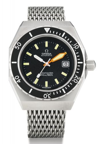 Omega.A STAINLESS STEEL AUTOMATIC WRISTWATCH WITH DATE AND BRACELET SEAMASTER 200 CIRCA 1970.A STAINLESS STEEL AUTOMATIC WRISTWATCH WITH DATE AND BRACELET SEAMASTER 200 CIRCA 1970