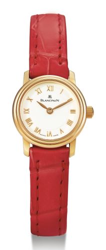 Blancpain.A LADY'S PINK GOLD AUTOMATIC WRISTWATCH NO 313 LADYBIRD CIRCA 2010.A LADY'S PINK GOLD AUTOMATIC WRISTWATCH NO 313 LADYBIRD CIRCA 2010