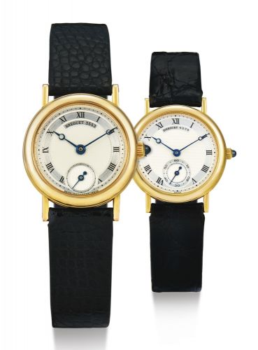Breguet.A LOT OF TWO PINK GOLD WRISTWATCH REF 3210/2 AND REF 8170 CIRCA 1997.A LOT OF TWO PINK GOLD WRISTWATCH REF 3210/2 AND REF 8170 CIRCA 1997
