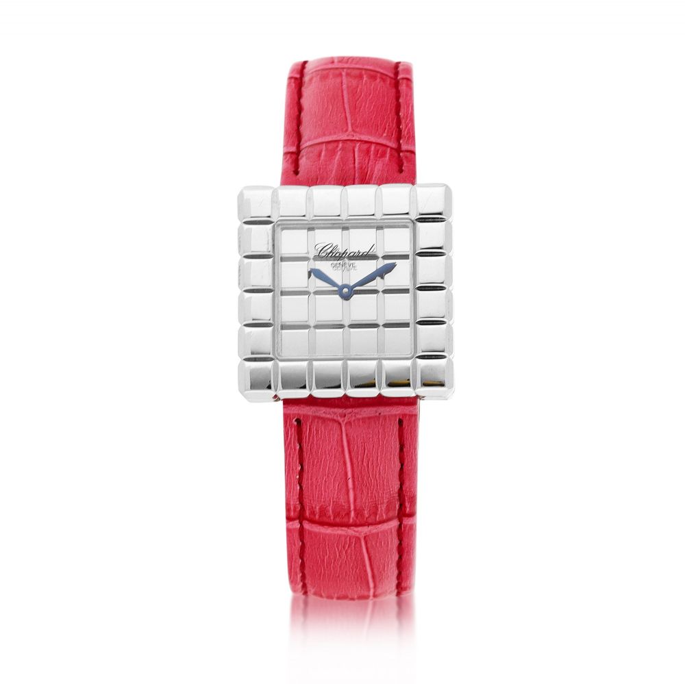 Chopard | Ice Cube, A white gold wristwatch, circa 2000 | 蕭邦 | Ice Cube 白金腕錶，約2000年製