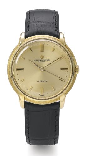 Vacheron Constantin A YELLOW GOLD AUTOMATIC CENTRE SECONDS WRISTWATCH REF 6394 MVT 575864 CASE 399438 CIRCA 1960